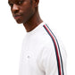 T-Shirt Manica Corta Uomo Tommy Hilfiger  Global Stripe Tape