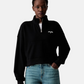 Felpa Collo Alto Donna Guess Mezza zip, Vestibilit� oversize, Cropped Gj W6YQ05K3862