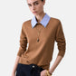 Maglia A Girocollo Donna Liu Jo Con Colletto A Camicia A Contrasto  WF6452MA16R