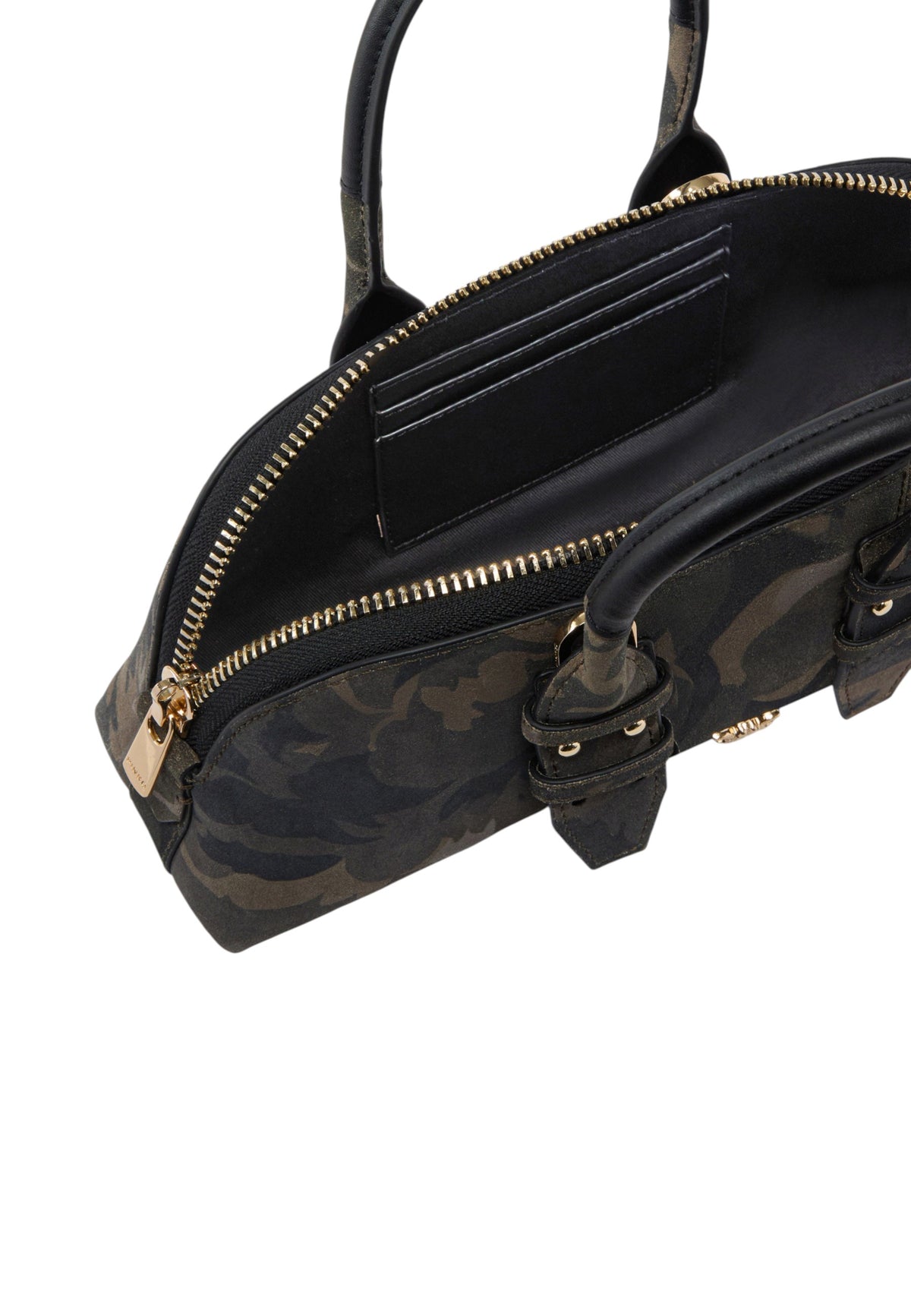 Borsa A Mano Donna Pinko Pelle scamosciata stampata, forma a bauletto orizzontale, doppi manici, misure 28 x 8 x 24 cm Escape Bag Horizontal Suede Print 105334A3LR