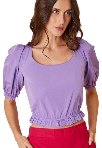 Blusa  Donna Manila Grace  Cut Out S3JC105PU