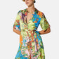 Vestito Corto Donna Liu Jo Tessuto Navetta Stampa All Over Rainbow Tiger Eco Line WA6482T471A