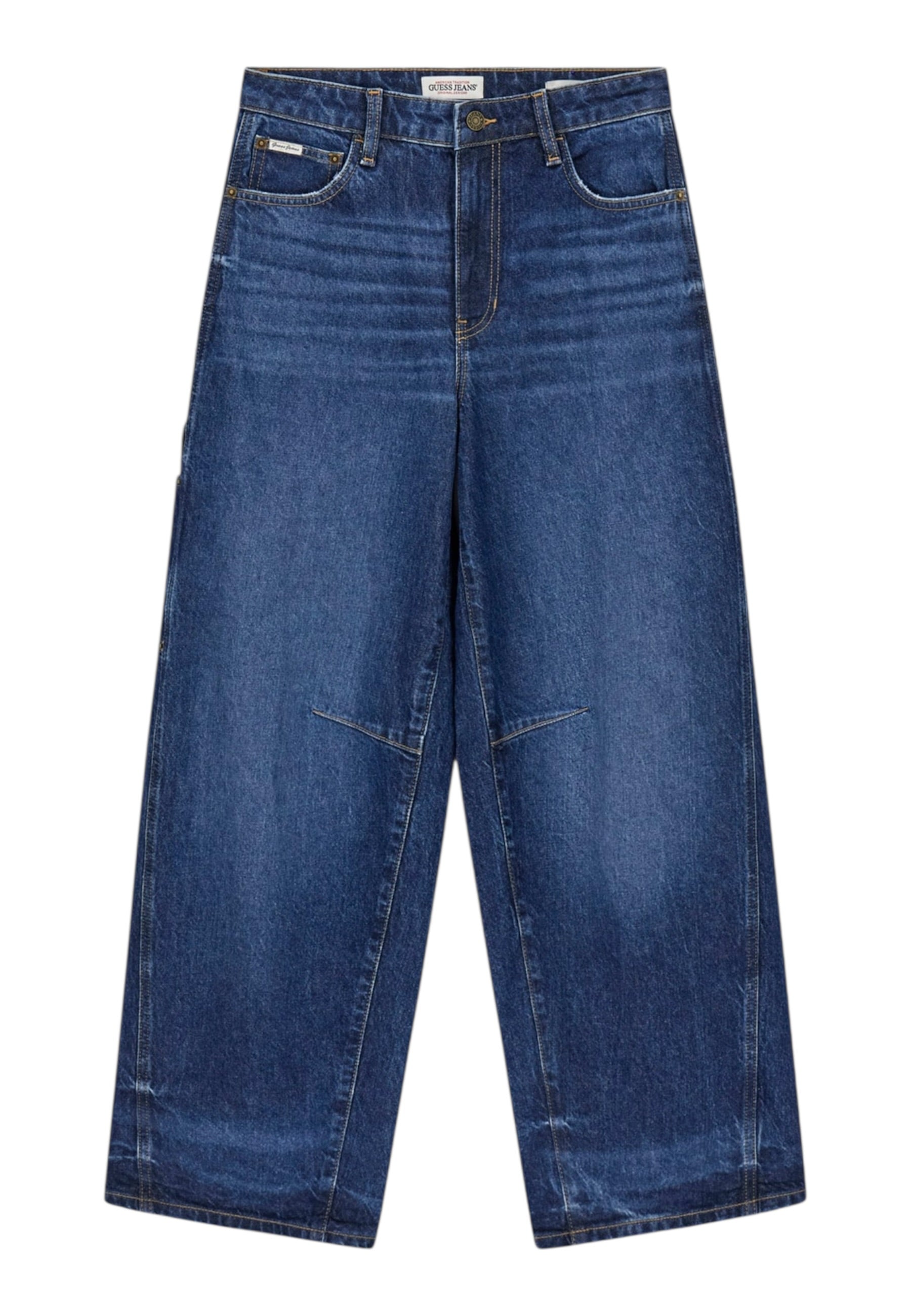 Jeans Barrel Leg Donna Guess Vein Dark Used Gj Barrel Carpenter W6RA2MD6337