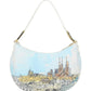 Borsa A Spalla Donna Braccialini Hobo Stampa Silvestro Barcellona Cartoline Lt LT255YY