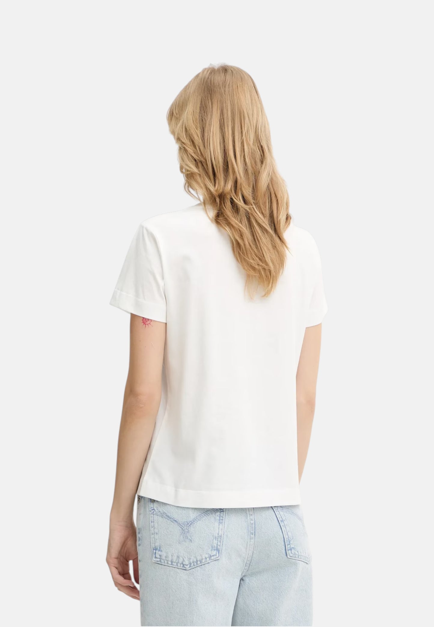 T-Shirt Manica Corta Donna Pinko Con Maxi Logo Ricamo Quentin 100535A33F