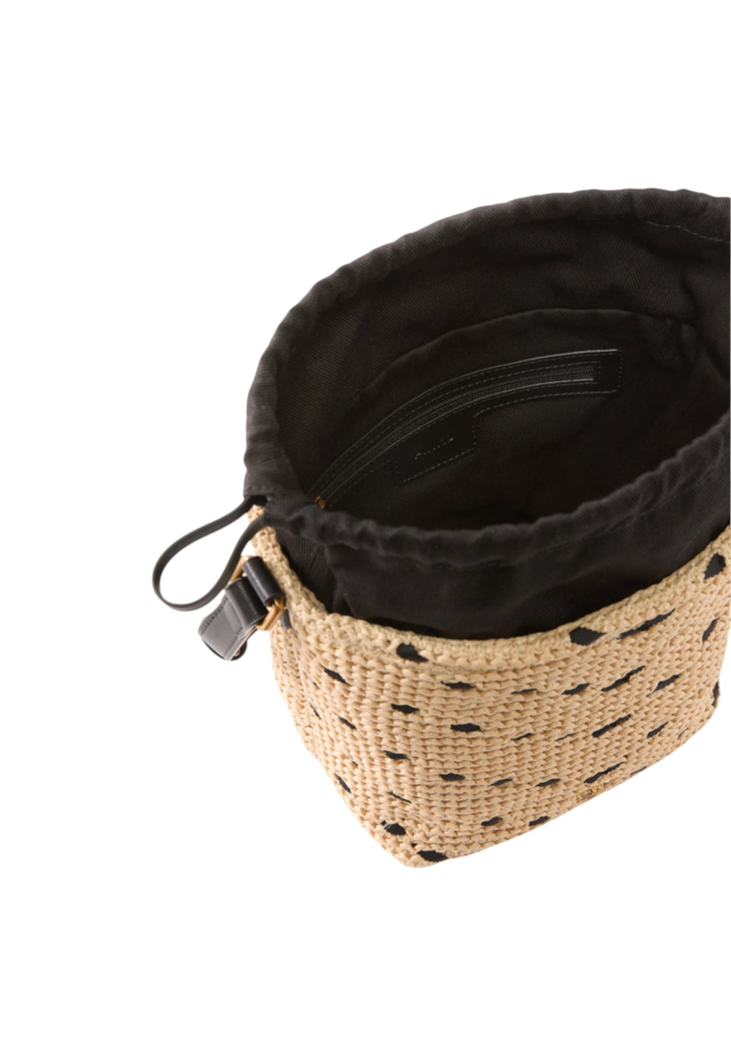 Borsa A Mano Donna Pinko In Rafia Bucket Mini Chevron 106835A391