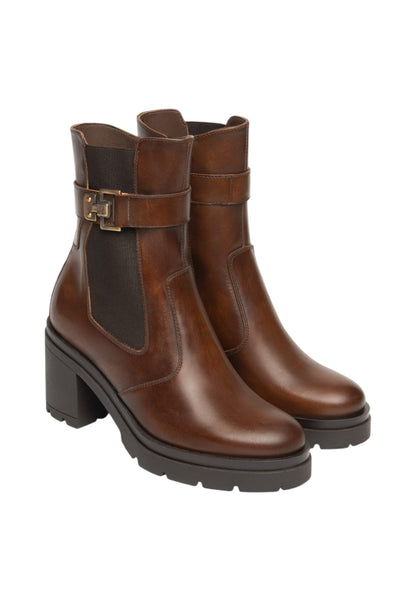 Stivaletti Chelsea Donna Nero Giardini Tacco 8 CM  I514791D
