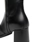 Stivali Con Tacco Donna Nero Giardini Tomaia in pelle, gambale lineare, punta affusolata, chiusura laterale con zip, tacco largo, Made in Italy  I617697D