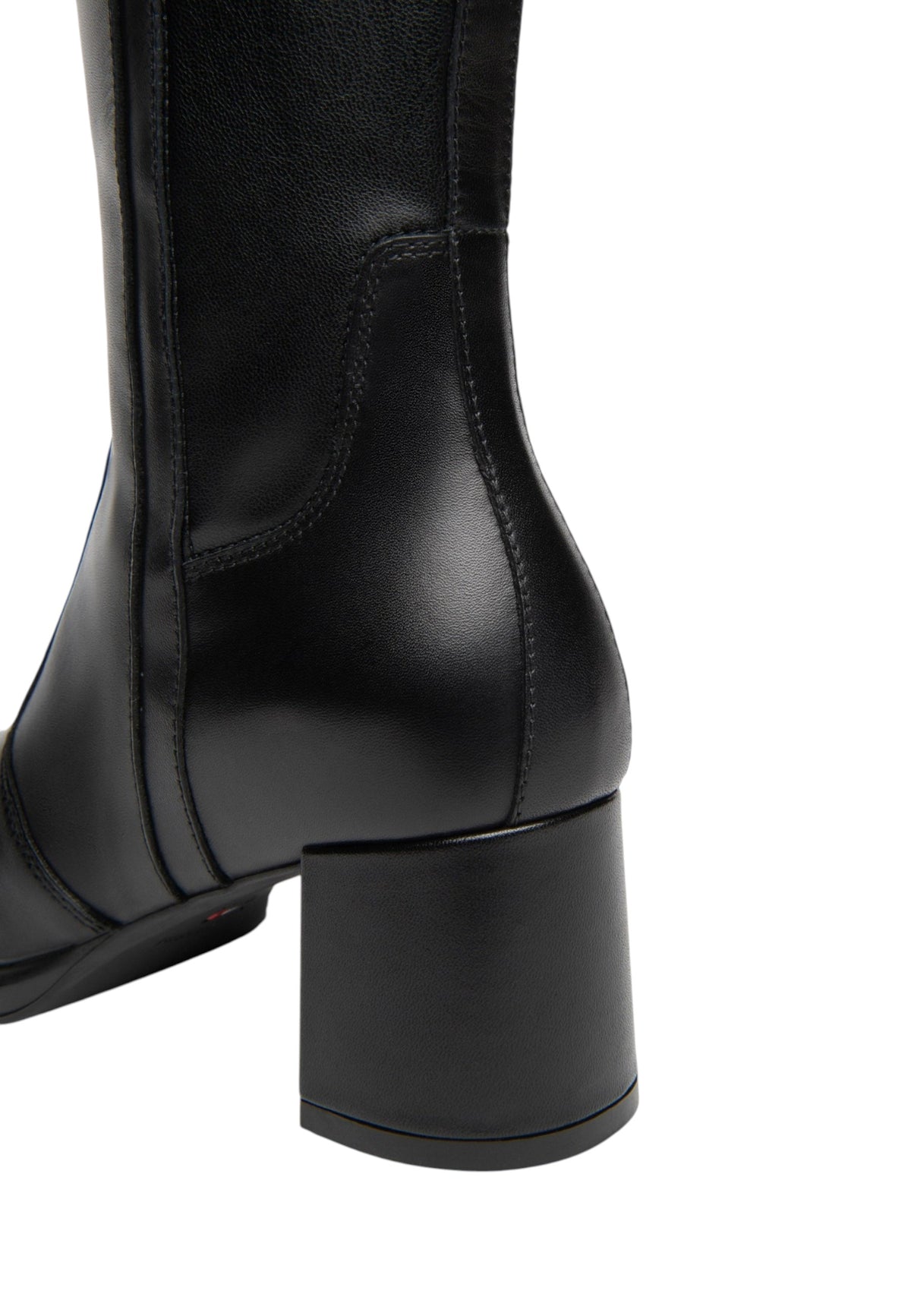 Stivali Con Tacco Donna Nero Giardini Tomaia in pelle, gambale lineare, punta affusolata, chiusura laterale con zip, tacco largo, Made in Italy  I617697D