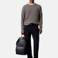 Zaino  Uomo Calvin klein Design Arrotondato, Effetto Pelle Martellata, Tasca Frontale Con Zip, Manico Superiore, Logo Calvin Klein Metallico Raised LV04D3155G
