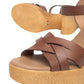 Sandali Con Tacco Donna Nero Giardini In Pelle Con Fasce Intrecciate  E617010D