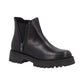 Stivaletti Chelsea Donna Frau Pelle liscia, Zip laterale, Suola carrarmato, Punta tonda Rio A56N2