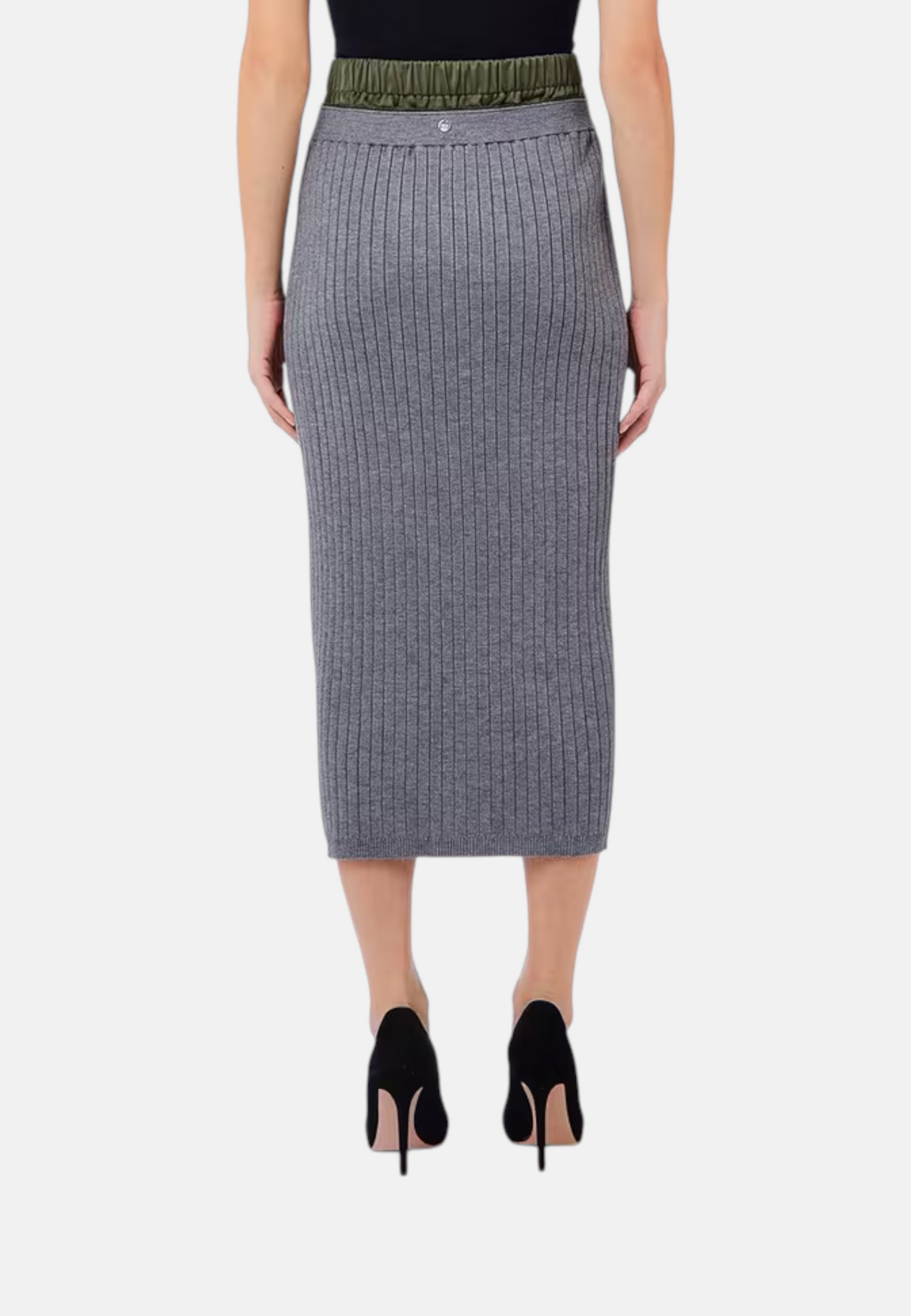 Gonna Midi Donna Liu Jo In Maglia Fitted  WF6040MS052