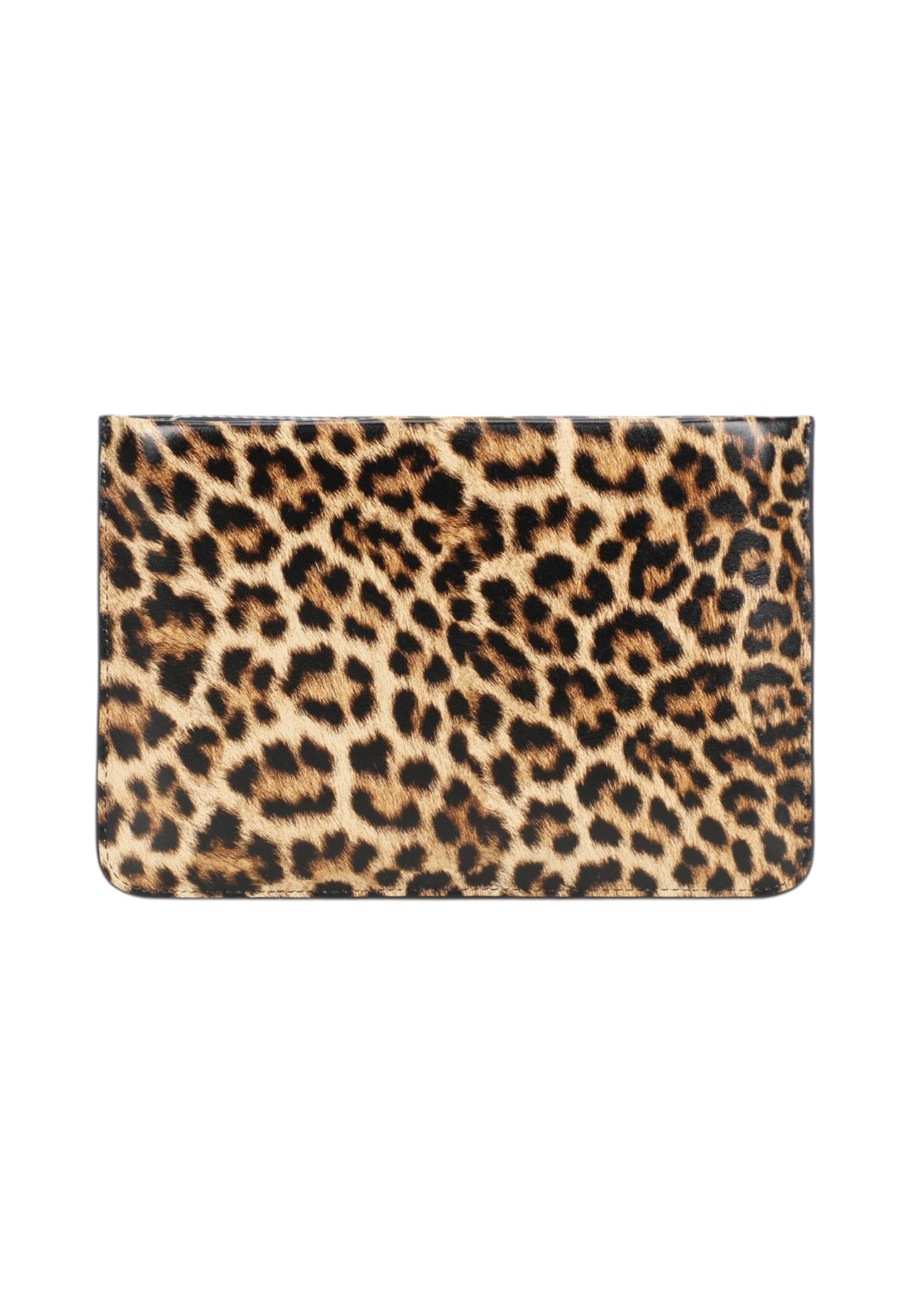 Bustina  Donna Braccialini Piatta Piccola In Pelle Con Stampa Leopard Dolly B19098PP