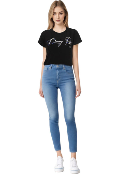 T-Shirt Manica Corta Donna Denny Rose Cono Logo  411ND64004