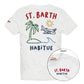 T-Shirt Manica Corta Uomo Mc2 Saint Barth Stampa/Ricamo Fronte E Retro St Barth Summer Emb Portland PRL0002