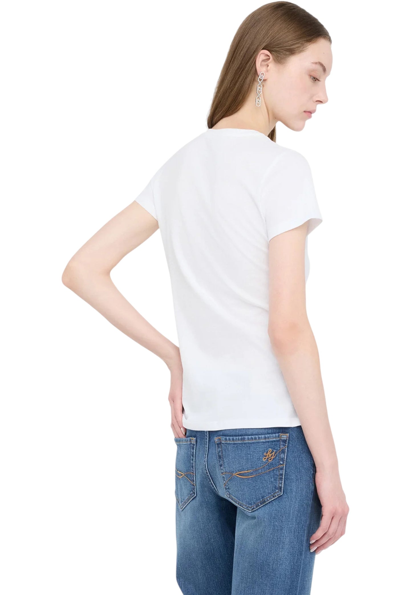 T-Shirt Manica Corta Donna Liu Jo  Liujo Diagon.Cry UF5266JS904