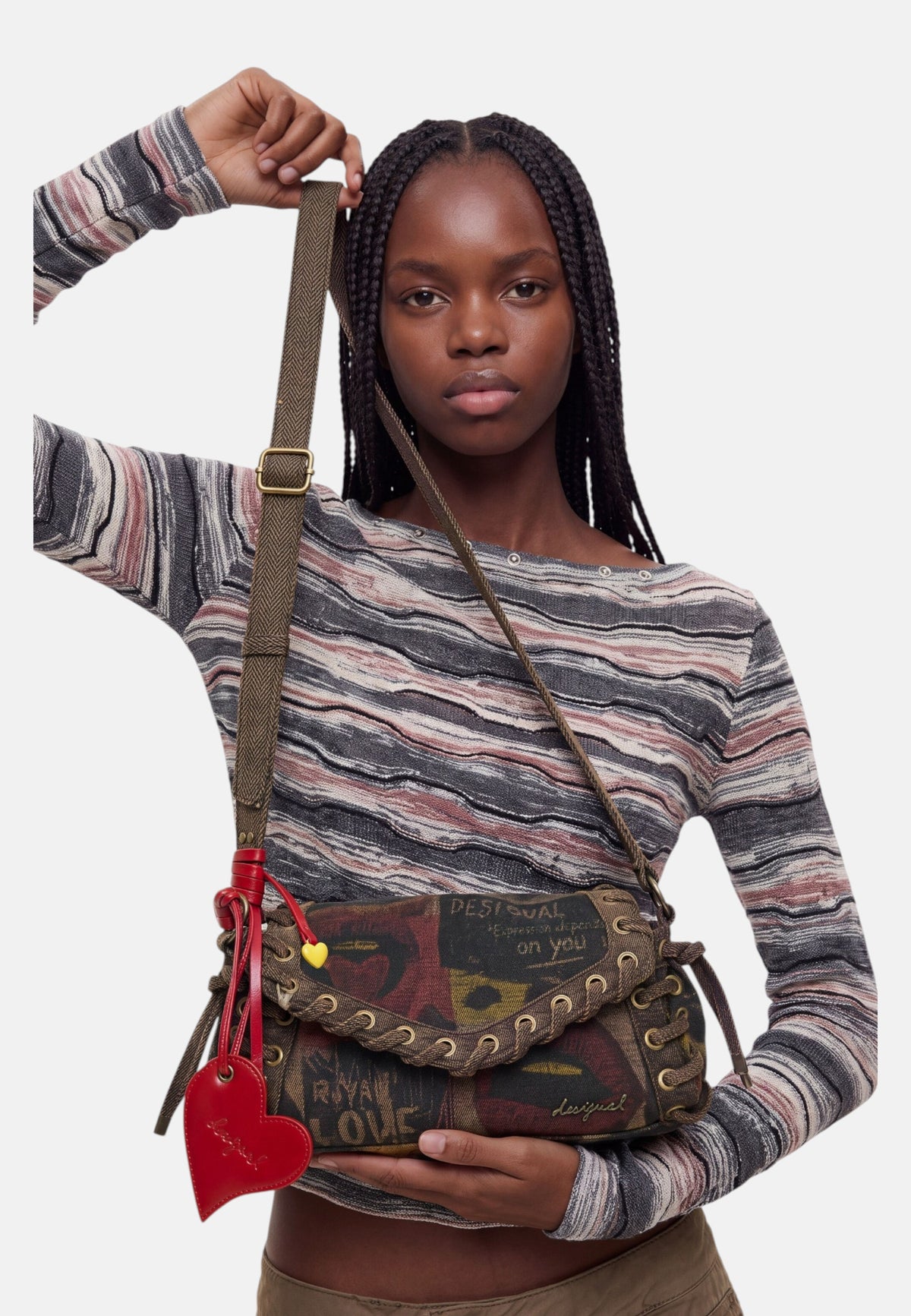 Borsa A Spalla Donna Desigual  Bag Graffiatto Zarauz 26WAXD14