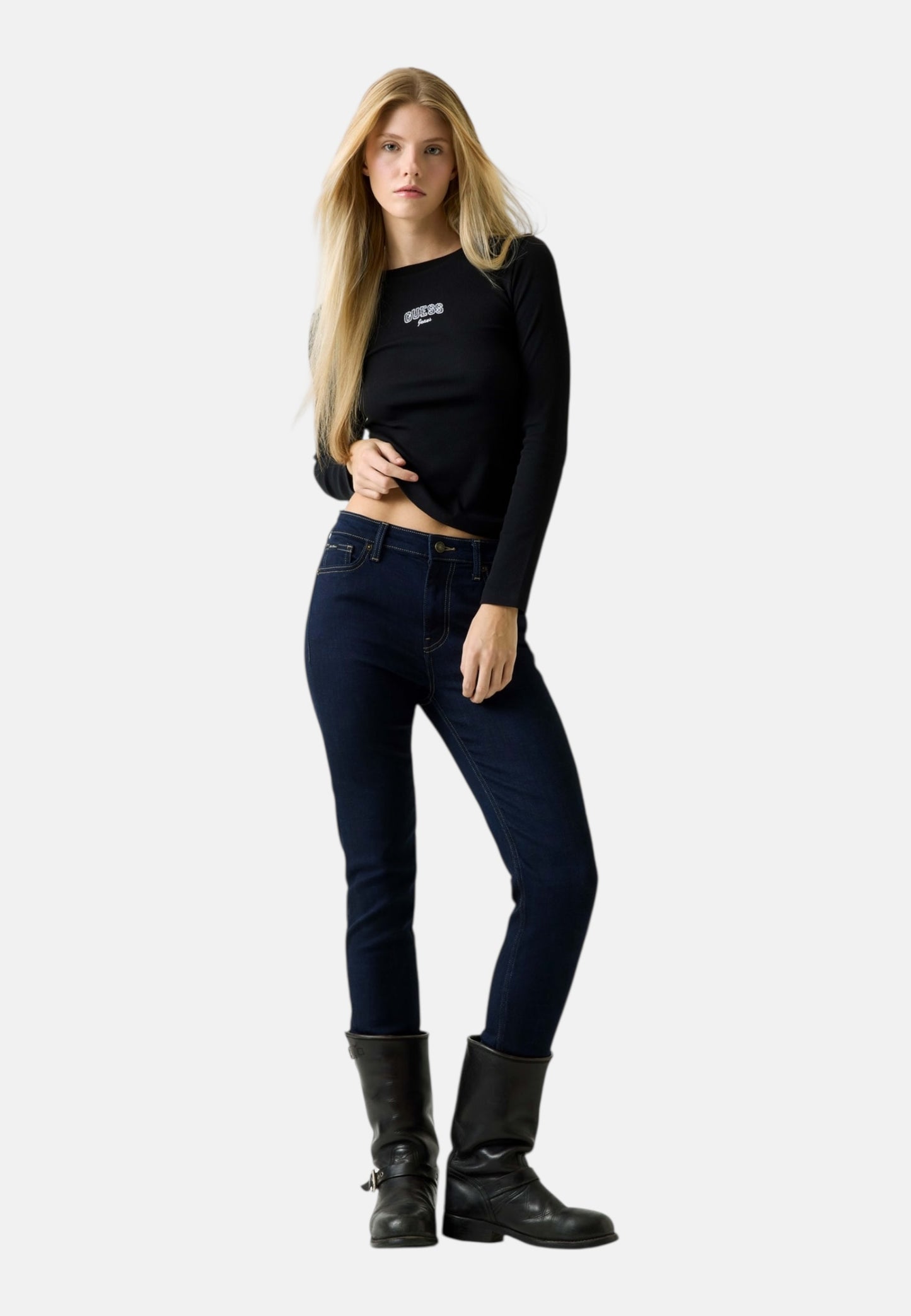 T-Shirt Manica lunga Donna Guess Slim Gj Embro W6RP22KA0H1