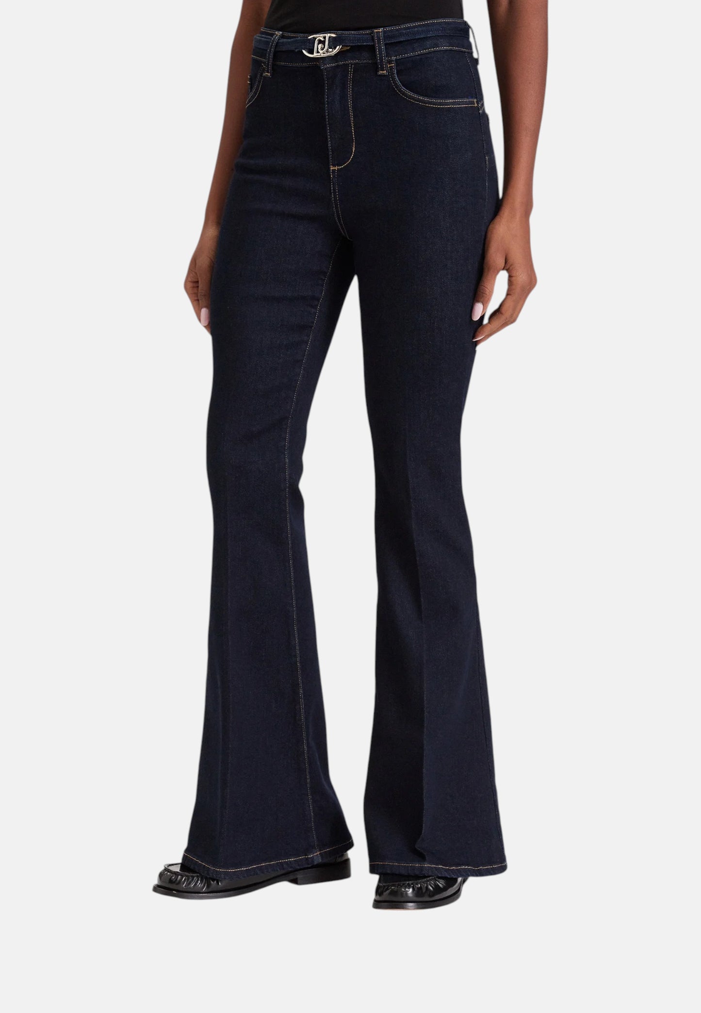 Jeans Flare Fit Donna Liu Jo Bottom Up A Vita Alta Good Super Beat UF6087D0264