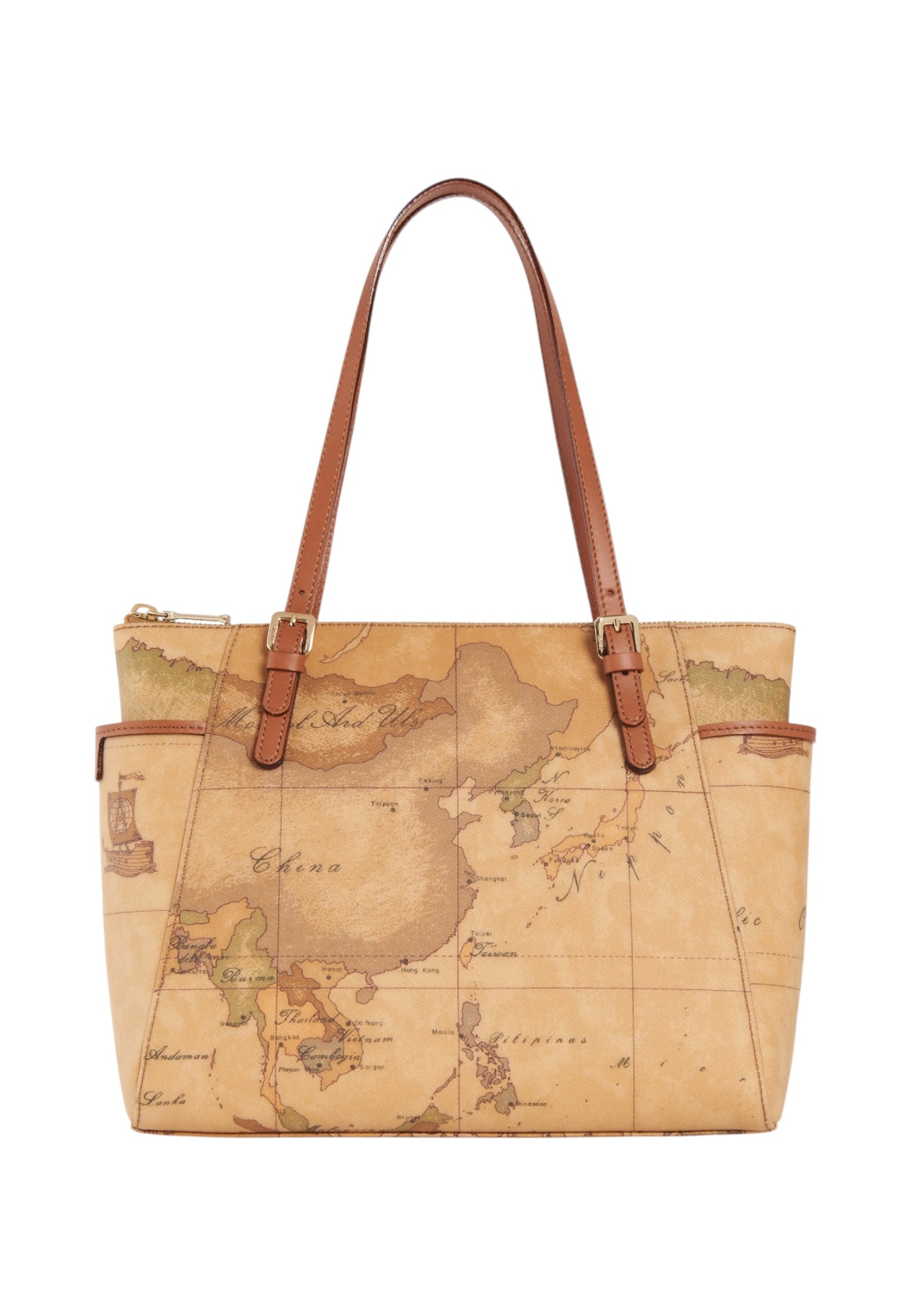 Borsa A Spalla Donna Alviero Martini Shopper Media Con Fibbie Geo Classic CE0096000
