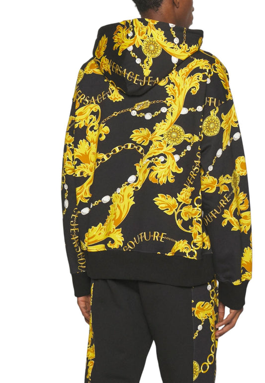 Felpa Con Cappuccio Uomo Versace Jeans Couture   75GAI3C0FS102
