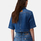 Camicia Manica Corta Donna Liu Jo In Denim  UA6337D0319