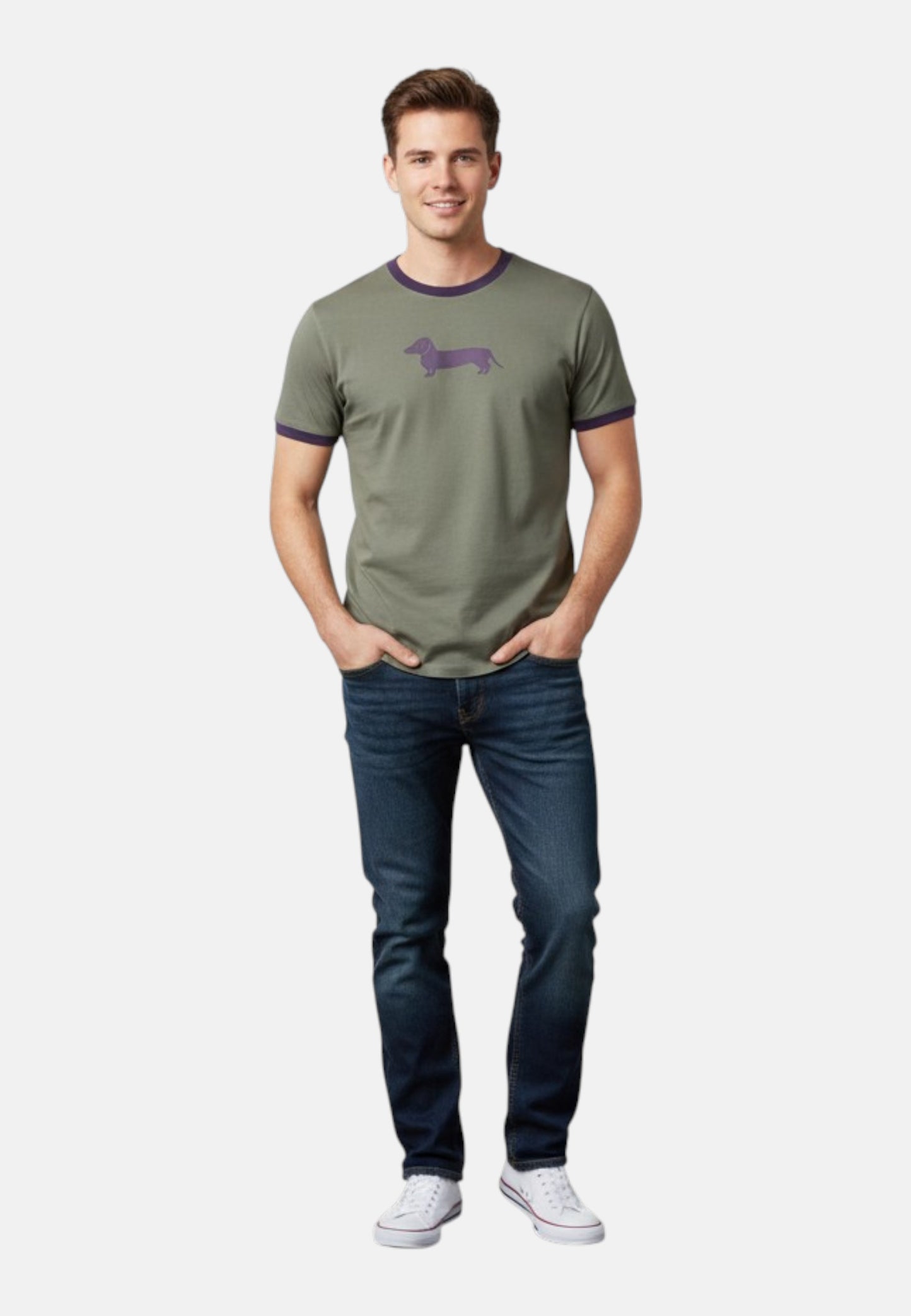 T-Shirt Manica Corta Uomo Harmont & Blaine Con Stampa Bassotto 3D  IXQ290021771