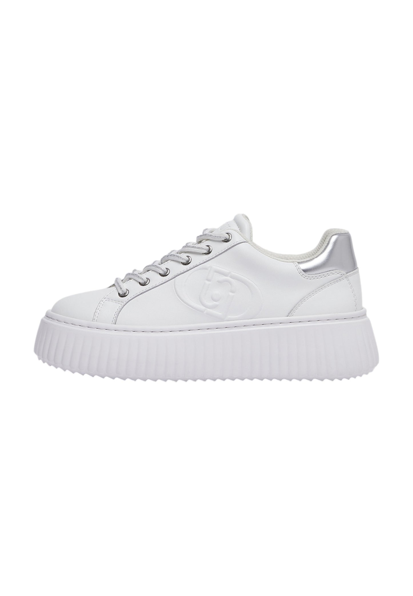 Sneakers Basse Donna Liu Jo In Pelle Con Platform E Logo In Rilievo Elodie 01 BF6059P0102