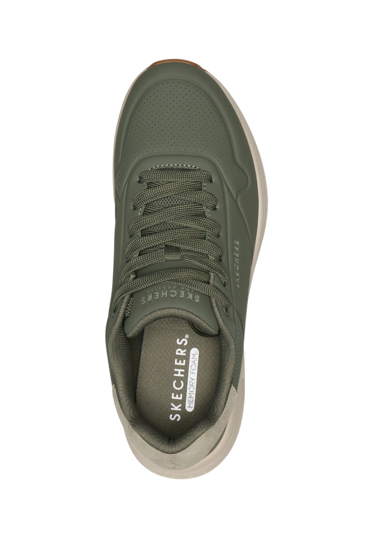 Sneakers Basse Uomo Skechers Memory Foam, Dettaglio scamosciato Uno Lite 2 183530