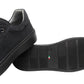 Sneakers Basse Uomo Nero Giardini Tomaia in pelle, chiusura con lacci, punta tonda, suola a cassetta in gomma, logo laterale, Made in Italy  I601382U