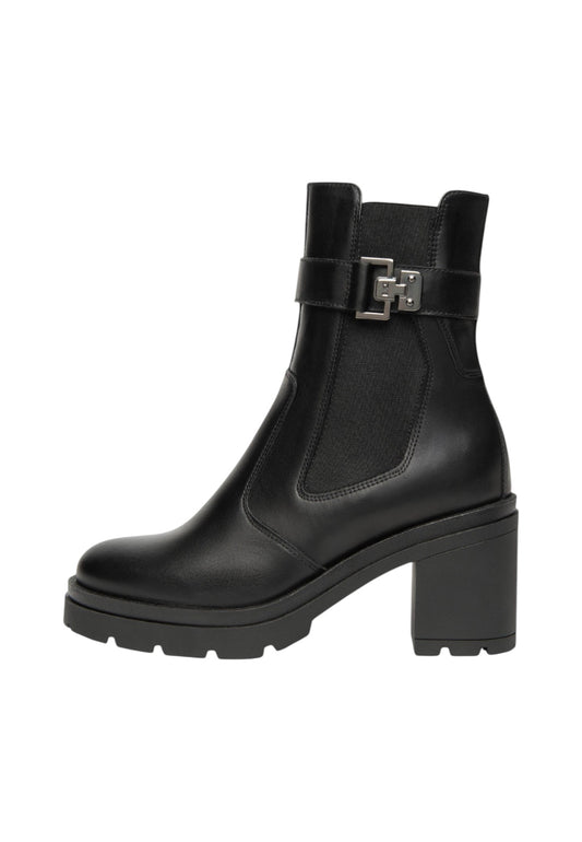 Stivaletti Chelsea Donna Nero Giardini Tacco 8 CM  I514790D