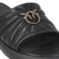 Ciabatte  Donna Pinko In Nappa Trapuntata Con Logo Love Birds Fiona 03 SD0525P003