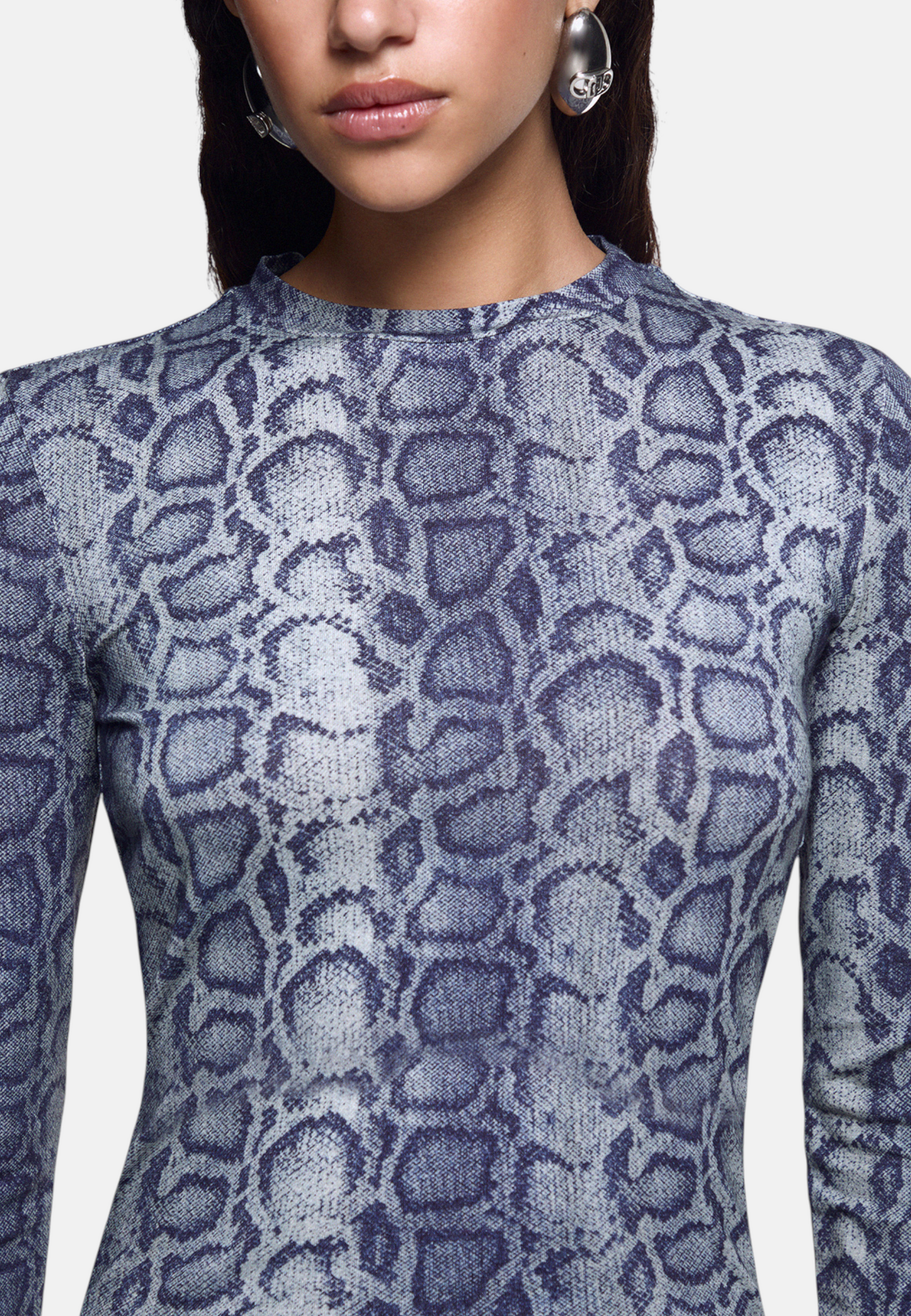 T-Shirt Manica lunga Donna Liu Jo Stampa Pitonata Special Snake UF6515J1624
